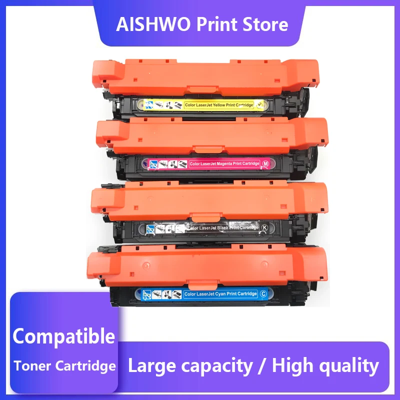 Compatible CE400A -403A 507A toner cartridge for HP Enterprise 500 M551dn m570dn m575dn M551n M570dw m575c Printer