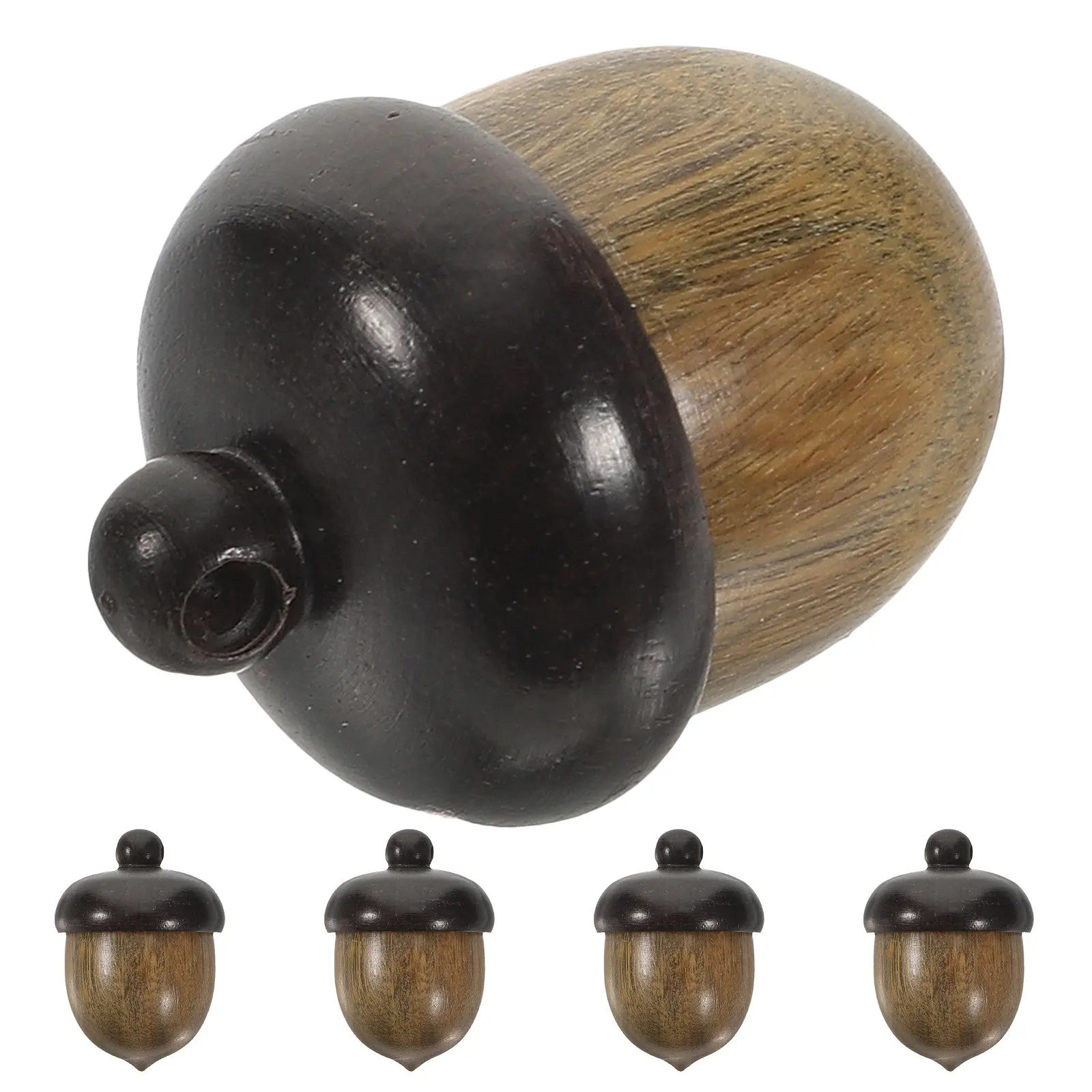 

Набор из 5 деревянных подвесок-жезликов, открывающихся, разноцветных, для изготовления украшений, ожерелий, осенних и рождественских поделок