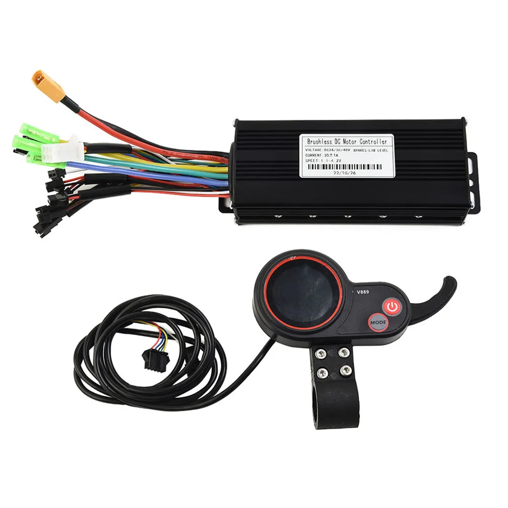 Enhance Your Electric Bike and Scooter Performance with 36 48V 30A 750/1000W Sine Wave Controller + V889Display Control Panel