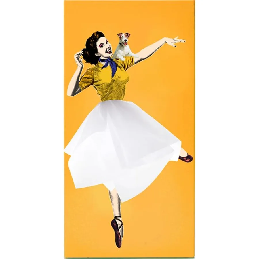 

Flying Skirt® Tissue Box - The Original Award-Winning Lady Skirt Design Resin Pop Art Weighted Metal Base Made in Korea Premium