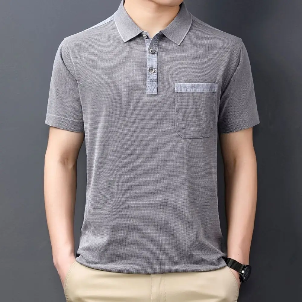 COODRONY Solid Color Simple Versatile Pocket Polo-Shirt Summer Men Clothing New Classic Short-Sleeve Business Casual Tops W5552