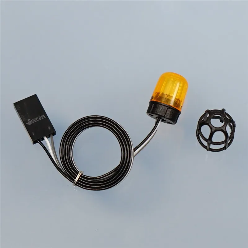 1PCS Warning Engineering Light 360 Degree Rotating Lamp for 1/14 Tamiya RC Truck Car Scania 770S BENZ VOLVO FH16 MAN