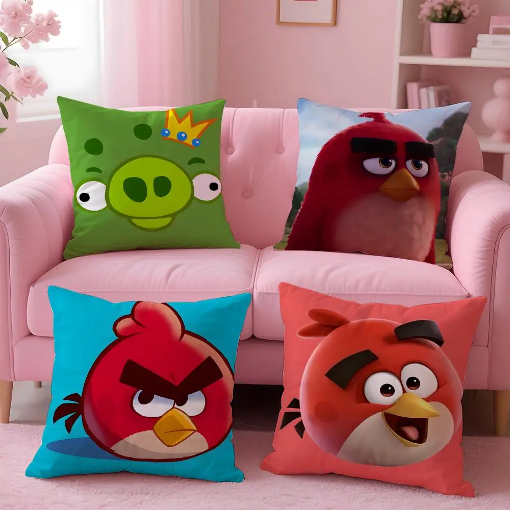 

Чехол для подушки Game A-Angry BirdsS, удобная двусторонняя наволочка, идеально подходящая для автомобильного дивана, спальни и Beyond