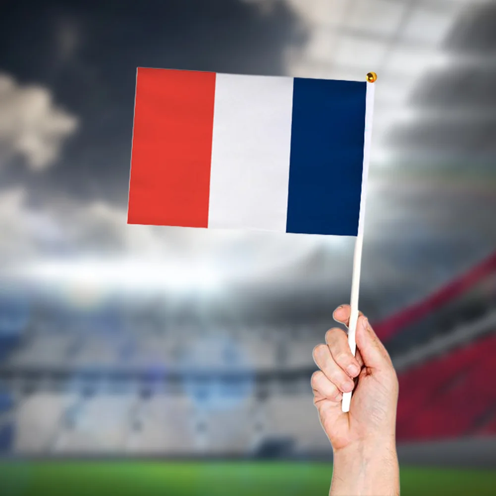 

24pcs International World Country Flags with Poles Football 2024 Flags Stick Flags for Party Decorations Bars Sports Clubs