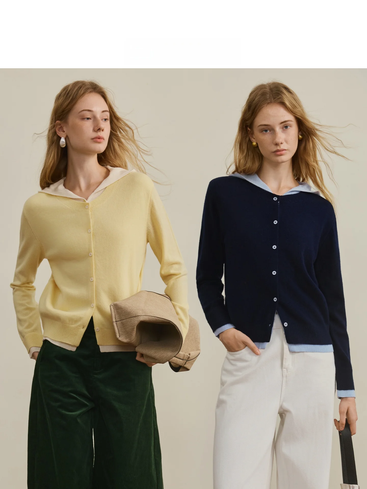 

Женский вязаный кардиган AEL из чистой шерсти с капюшоном, желтый, универсальный, приталенный, с длинными рукавами, французский стиль, мягкий, стандартный крой