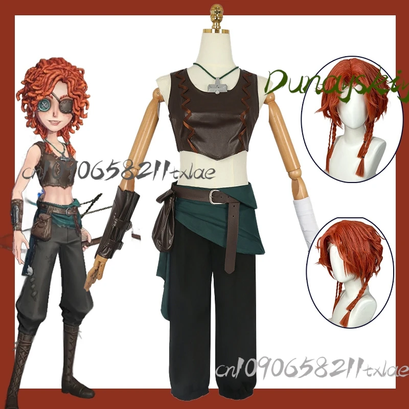 

New Survivors Brynhildr Vilulf Cosplay Game Identity V Archer Cosplay Costume Vest Pants Bag Uniform Suit Party Outfit for WOman