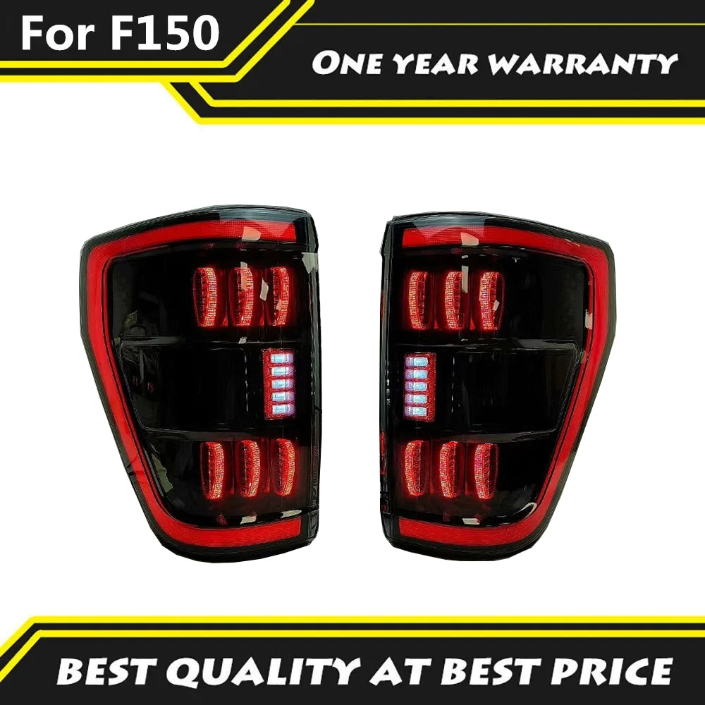 

New Style Lighting Systems Day Run Light DRL LED Taillight Taillamp For 2021-2024 Ford F150 With Red/Yellow Turn Signal Light