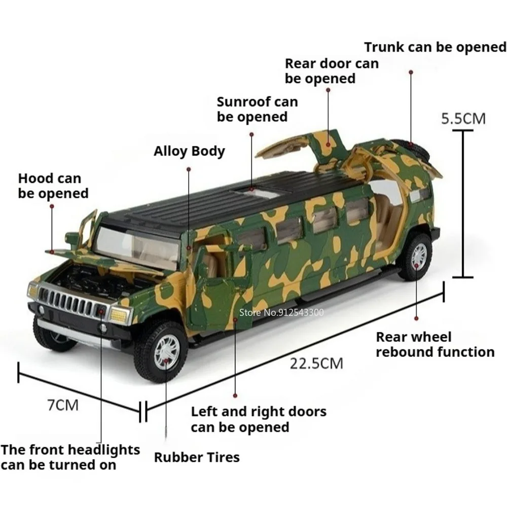 1:32 تمديد التمويه سيارة الطائرة بدون طيار إطلاق لعبة مجسمة سبيكة دييكاست الصوت ضوء شاحنة التراجع المركبات العسكرية الاطفال يعرض