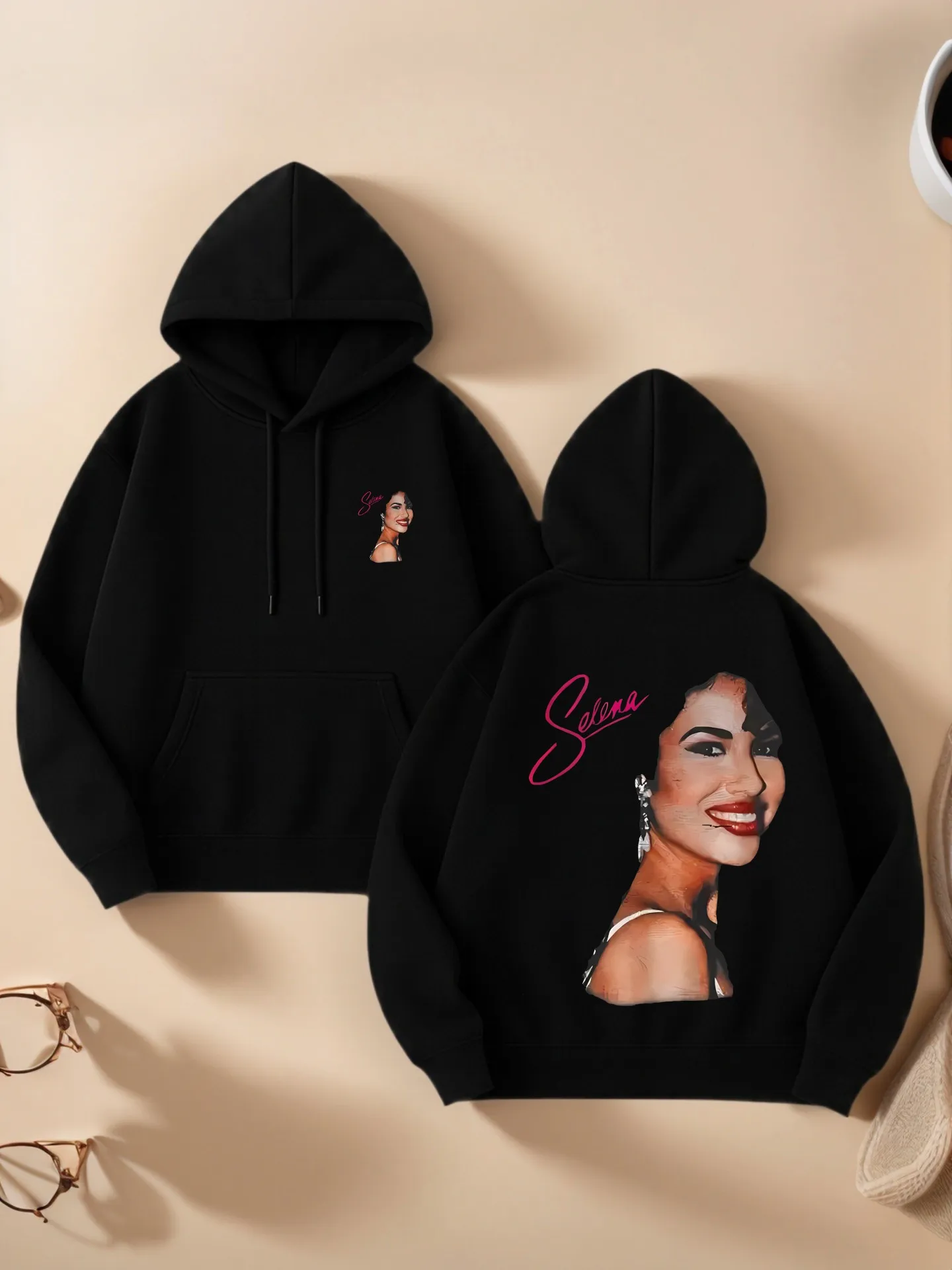 

Women’s Graphic Hoodie, Aesthetic Design, Graphic Print, Casual Everyday Wear, Cotton Blend, For Teens