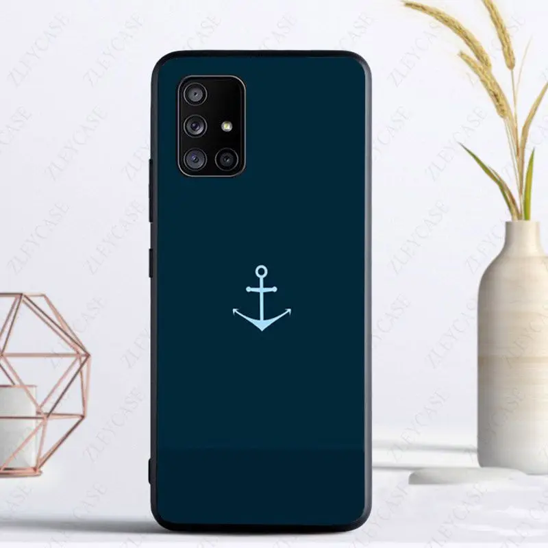 Sea anchor stripes Phone Cover For samsung Galaxy A14 A53 A13 A12 A30S A40 A22 A23 A32 A34 A50 A51 A52S A54 A70 A71 A73 5G case