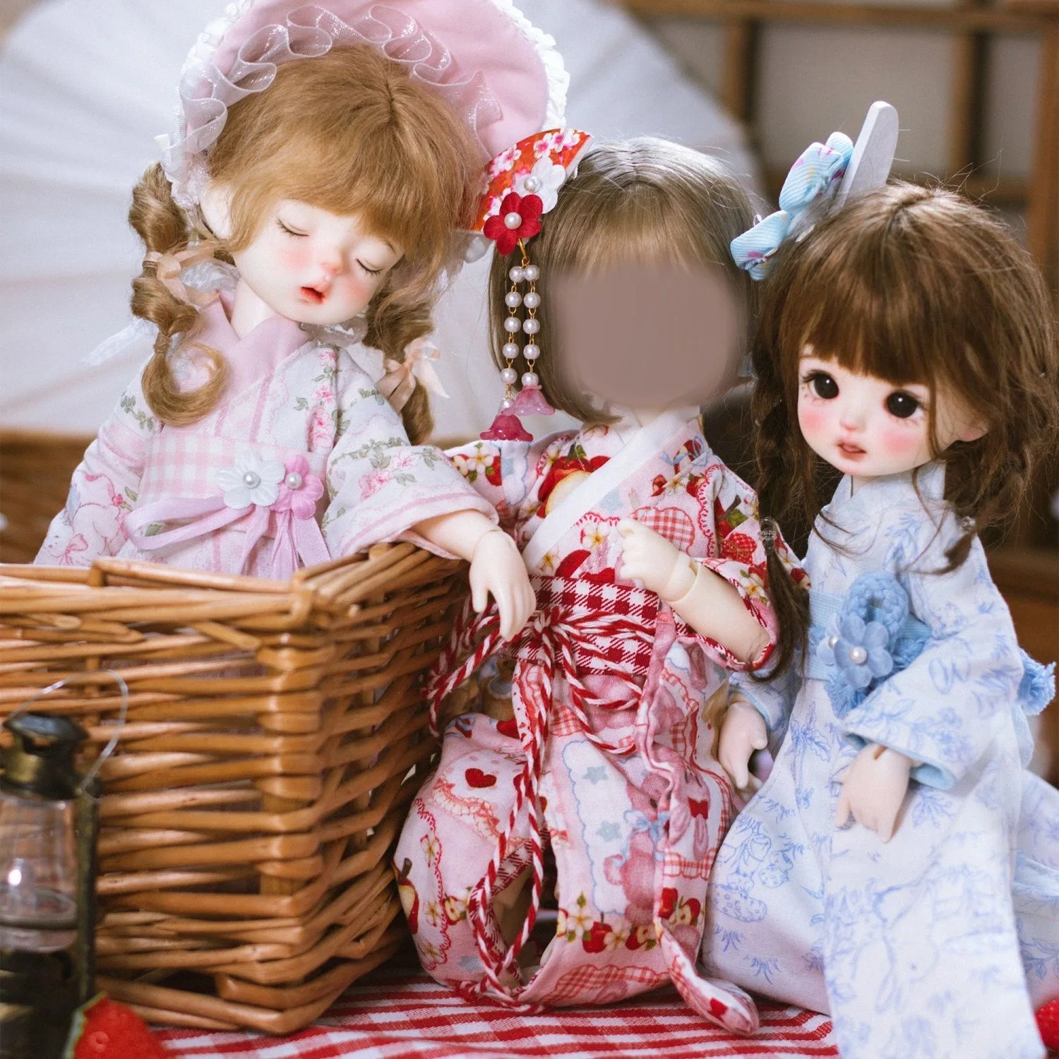 

Одежда для кукол BJD, подходящая для размеров 1/6, милое кимоно в древнем стиле, костюм, аксессуары для кукол (3 очка)