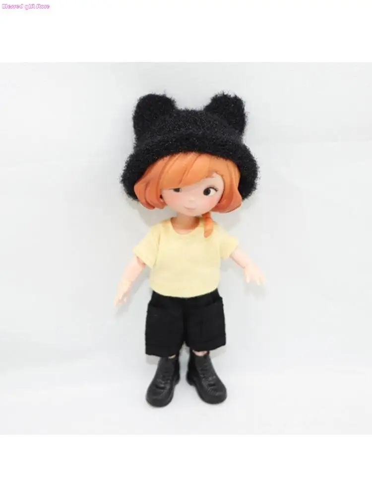 D0JC Elastic Cotton Doll Hat For 10cm Plush Toy Soft Warm Knitted Cap Easy Dressingup for Children Toy Doll Accessories