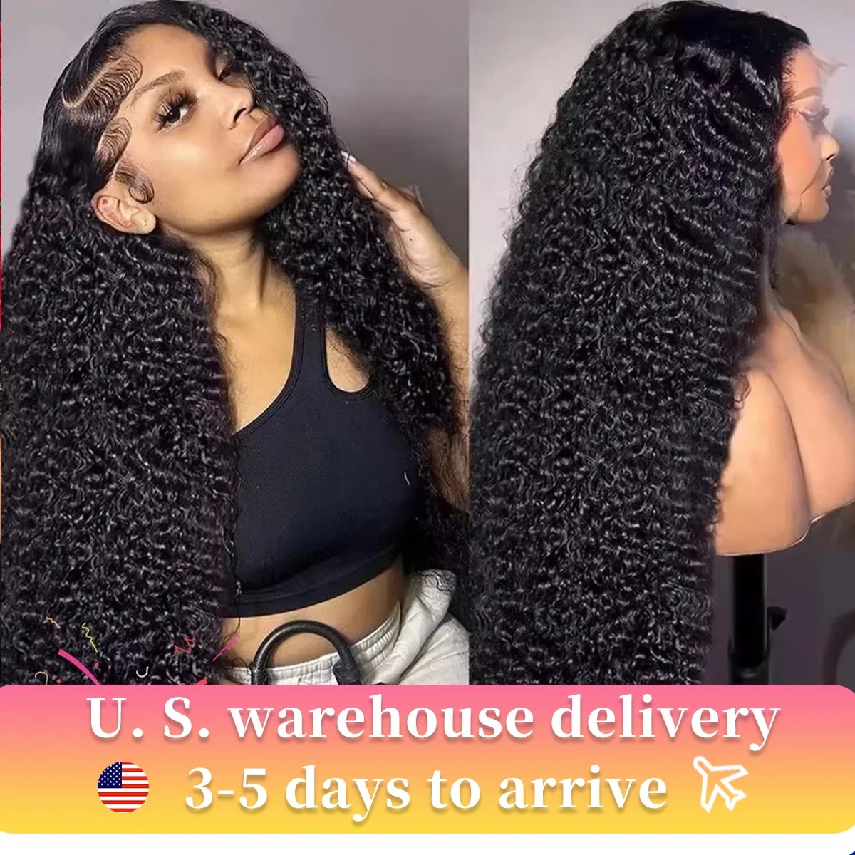 13x4 13x6 Curly Lace Front Human Hair Wigs For Women Wet And Wavy Water Closure Wig HD Transparent Deep Wave Frontal Wig