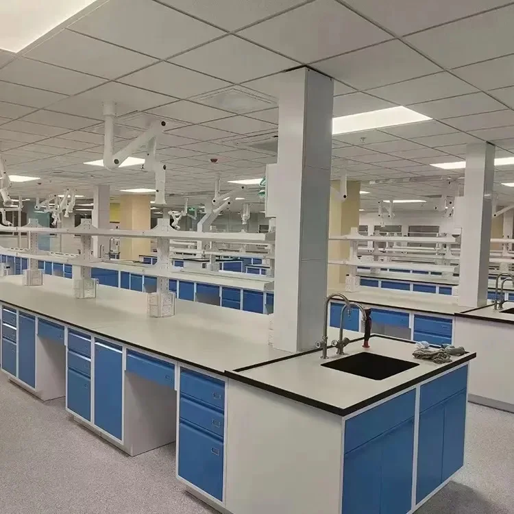 مقاومة للأحماض الصلب الخشب PP وراتنجات الايبوكسي مختبر الأثاث الكيميائي مكتب العمل مقعد الصلب للمختبرات #4