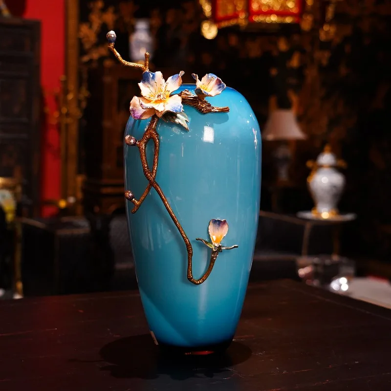 

Creative enamel colorful vase living room vase home jewelry ornament