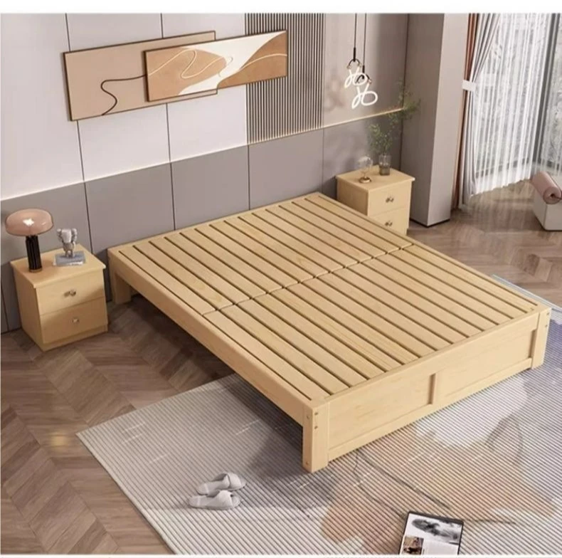 

Solid wood, tatami bed, row skeleton, double, homestay, backrest