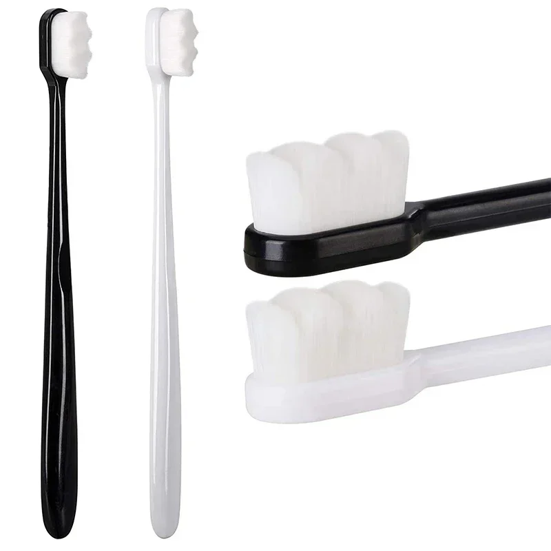 

2Pcs Sets Adult Toothbrush Ultra Soft-bristled Toothbrush Nano Toothbrush for Sensitive Gums Extra Toothbrushes Sensitive Teeth