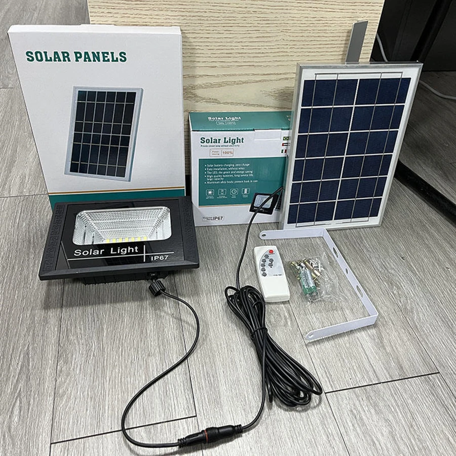Solar Light LED Lamp Waterproof Floodlight Panel Solar Lighting Foco Led Spotlights Wall Garden Solar Powere Sun Lights Outdoor image 6