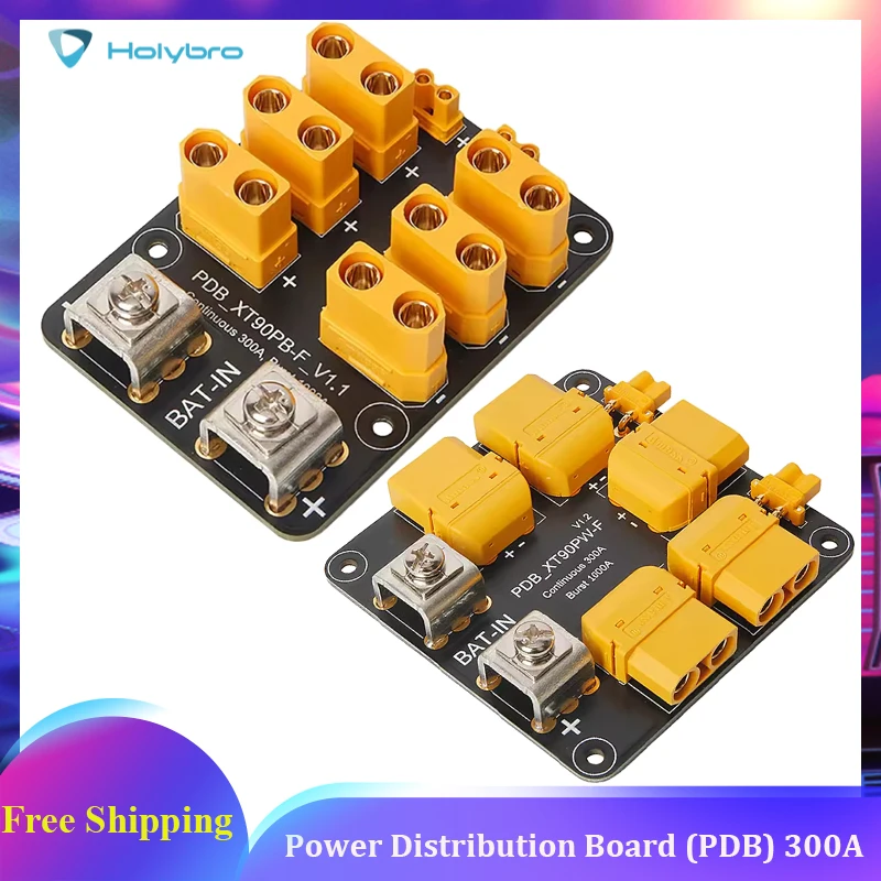 

Плата распределения питания Holybro (PDB), 300A, совместимые с боковым входом/верхним входом, силовые модули серии PM08 для RC FPV Drone