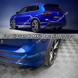 Maxton Style Rear Side Splitters For Volkswagen Tiguan R Mk2 Facelift 2020-2023 Rear Bumper Side Spoiler Corner Protector Kits