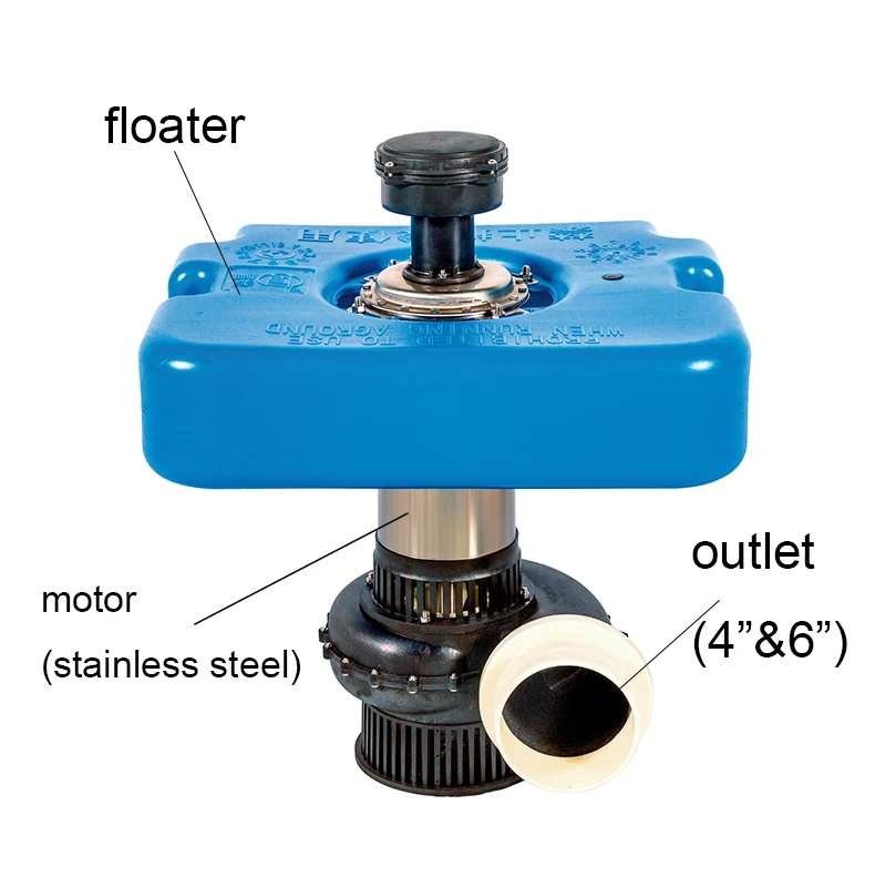 مضخة عائمة ماركة PS--150 مقاس 6 بوصة للري