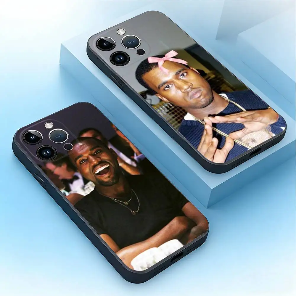 

Singer Kanye West Ye Phone Case For iPhone 17,16,15,14,13,12,11,Pro,Max,Plus,Mini,Air,SE Anti Fall Black Matte Soft Bumper