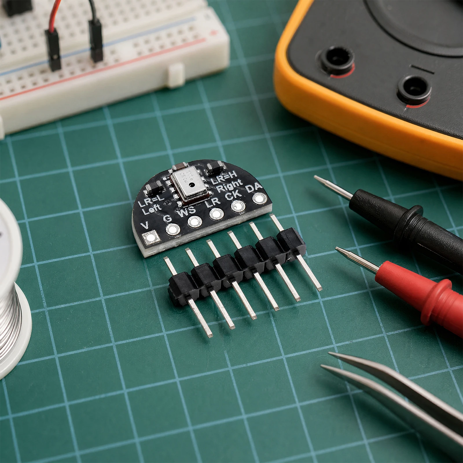 Omnidirectional I2S Microphone Module High Sensitivity SNR 64dB Low Noise -26dBFS for Sipeed Maix 1.6V-3.6V