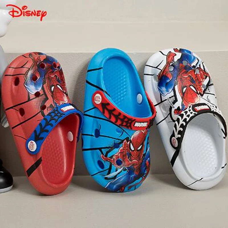 

Disney Summer Children Sandals Kids Boys Home Shoes Cartoon Spiderman Print Girls Beach Sandals Toddler Indoor Bath Slippers