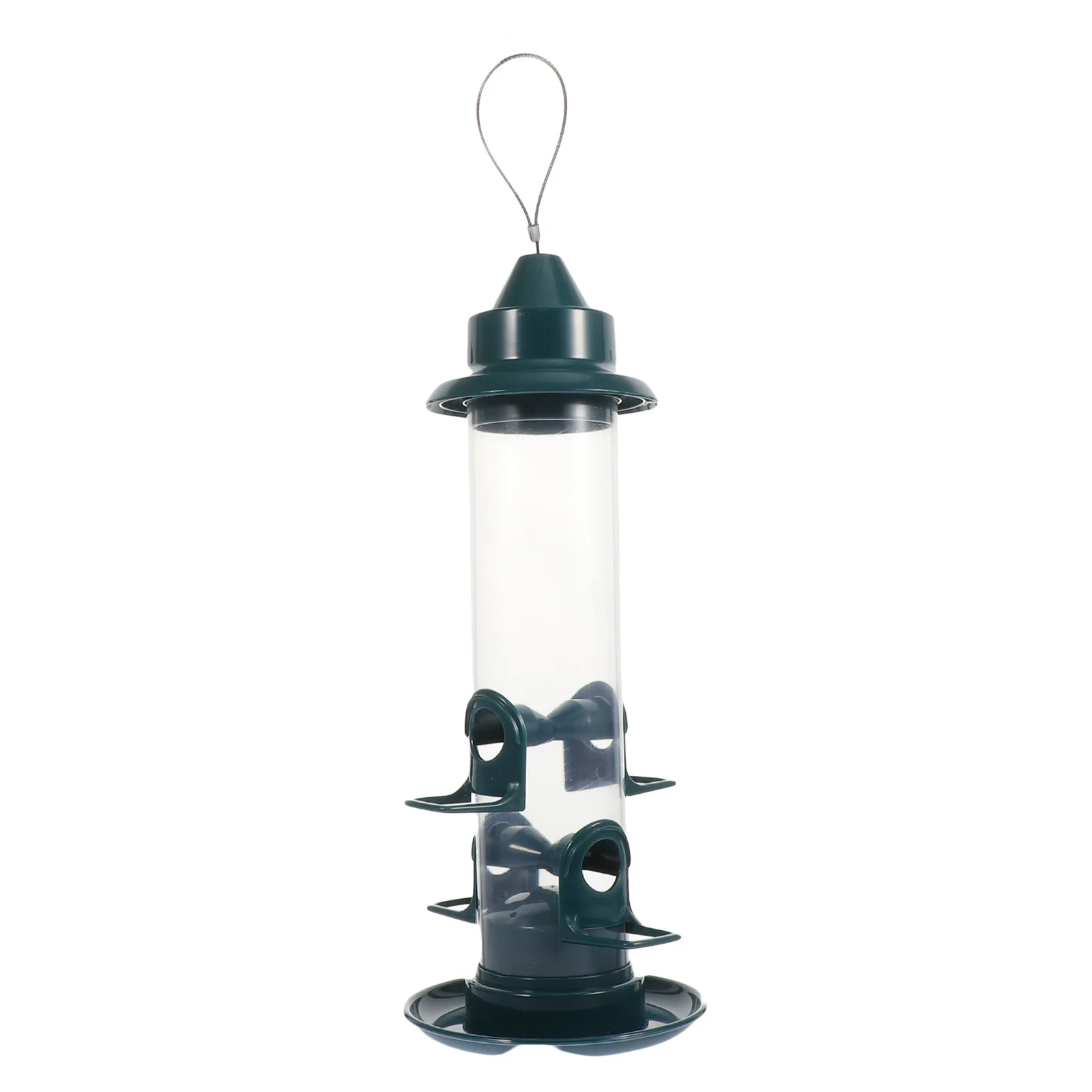 

Hanging Bird Feeder Plastic Durable Outdoor Bird Feeding Container For Canary Parrot Lark Garden Yard Use Hanging Pet