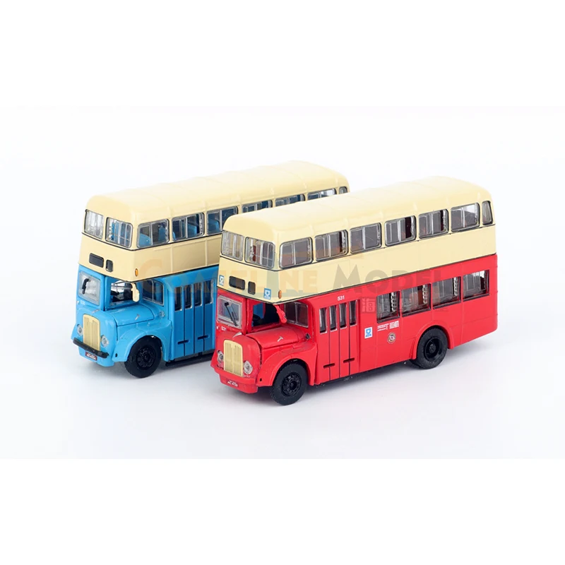 

1:76 Scale Diecast Alloy Hong Kong Medium Type 5 Double Decker Bus Toys Cars Model Classics Adult Gifts Souvenir Static Display