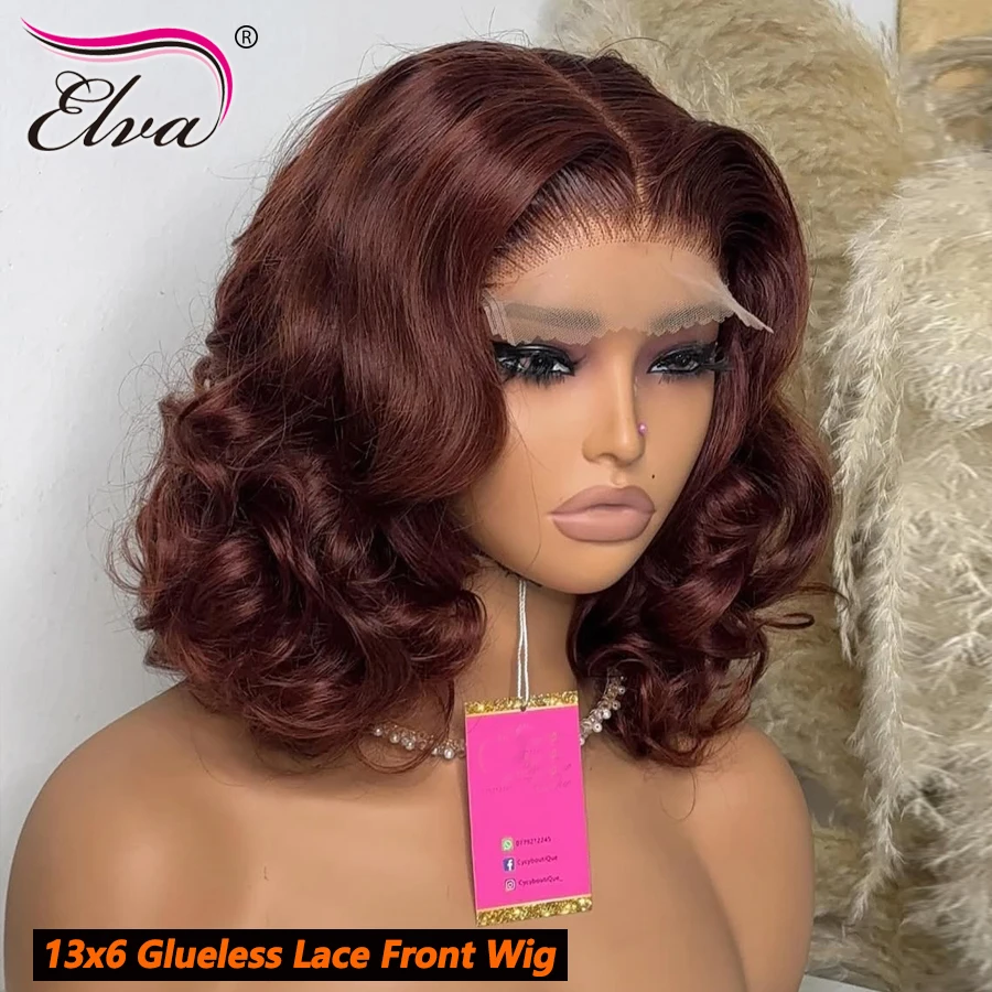 

Ombre Blonde Colored Loose Wave 13x6 Transparent Lace Front Wigs For Woman Lace Glueless Wigs Human Hair Short Bob Wigs