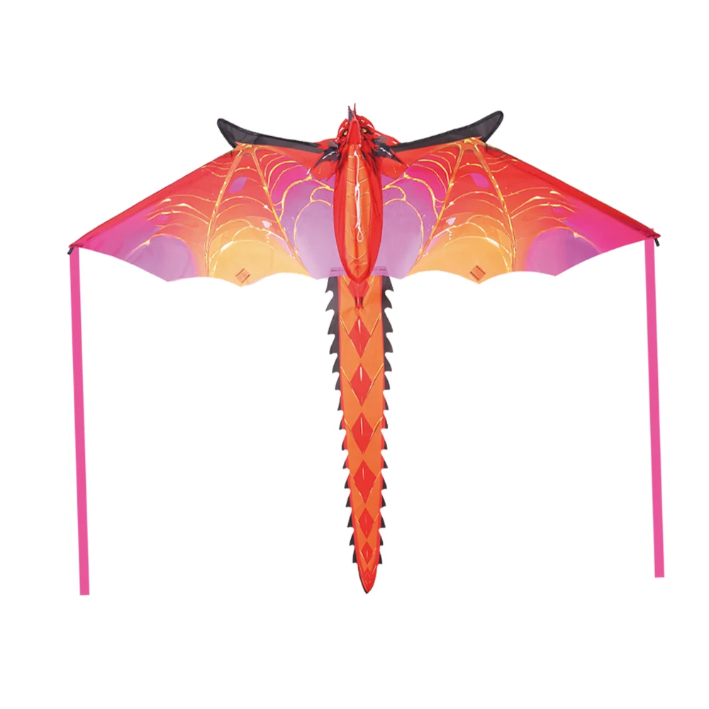 용전 3D 레드 드래곤 연 초보자에게 적합한 간단하고 쉽게 날릴 수 있는 3D 연. 50미터의 연줄이 함께 제공됩니다.