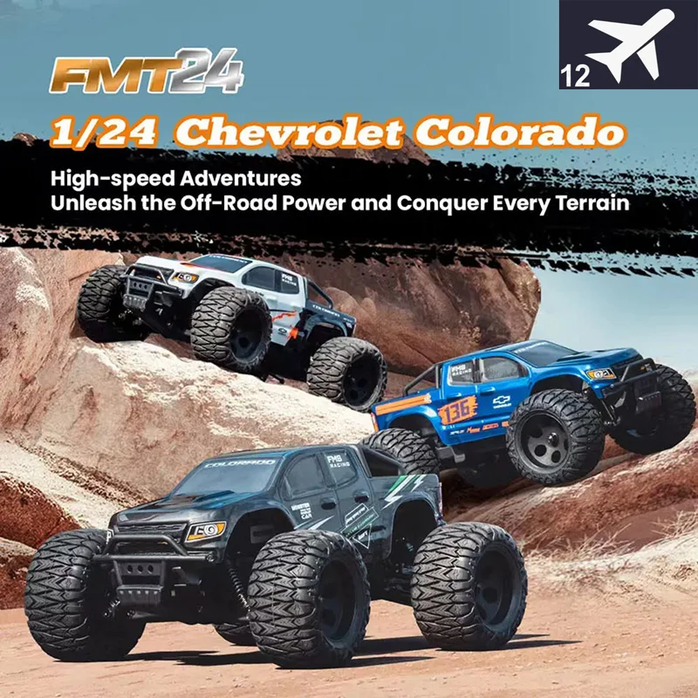 

FMS FMT24 1/24 Colorado RC Remote Control Electric Off-road Small Bicycle Two-speed High-speed Model Car