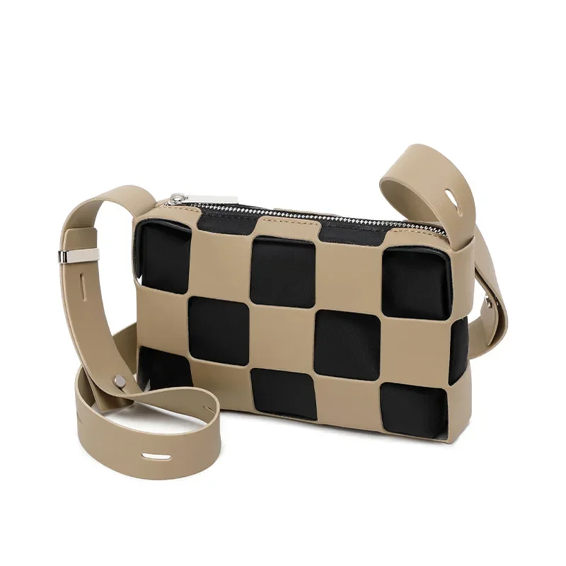 

2025 Spring - Summer Fashion Small Bag - Korean - Style Retro Printed Shoulder Messenger Bag with Simple Texture