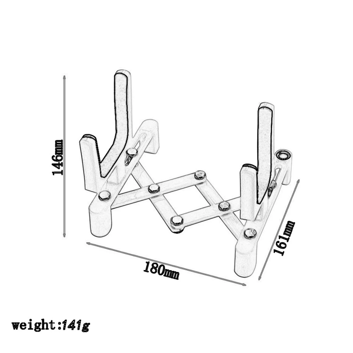 

Violin Stand Portable Foldable Bracket Fall to The Ground Professional Floor Red