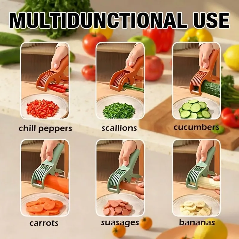 1Pcs Carrot Slicer Kitchen Tools Stainless Steel Vegetable and Fruit Slicer Multi Functional Salad Slicer Kitchen Accessories view 2