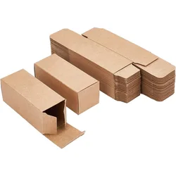45PCS Brown Kraft Paper Lipstick Box Essential Oil Wrapping Box for Wedding Birthday Party Favor 9.1x3.7x3.6cm/3.58x1.45x1.41