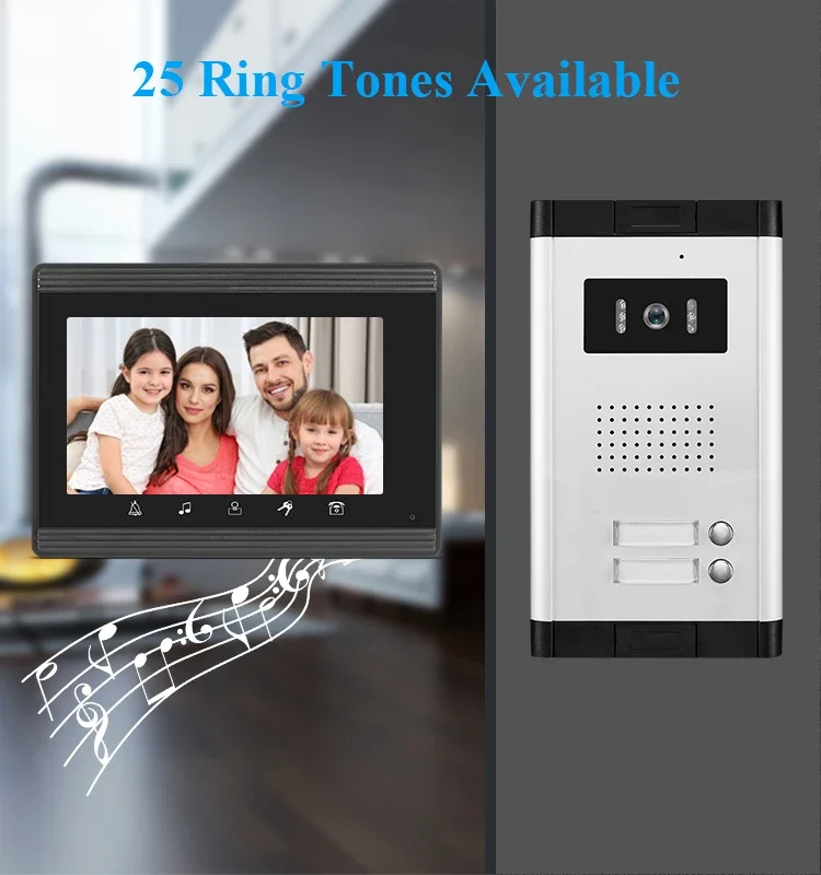 Multi Apartment Video Door Phone Intercom System Sip Video Door Phone Wireless Wifi Intercom Door Video Phone