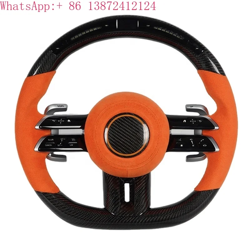 

For Mercedes-Benz Steering Wheel C217 W211 W212 W221 W222 S63 C63 GLA45 C43 SLC for Mercedes-Benz AMG W204 W205 CLA GLA 45 Class