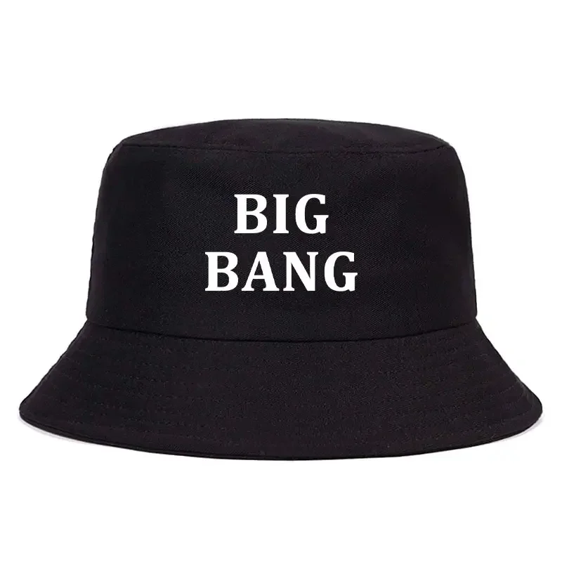 Big Bang Print Reversible Bucket Hat Graphic Summer Sun Beach Fisherman Cap Boy Cotton Panama Hats Unisex Adult Daily Visor Cap