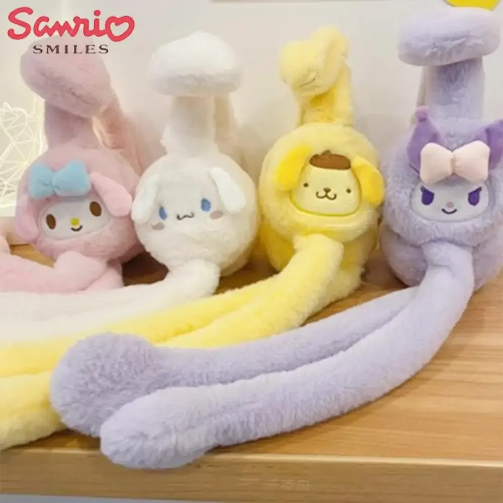 Kawaii Cinnamoroll Hello Kitty Pluche Oorbeschermers Oren Move Sanrio Anime Kuromi Melody Winter Dikker Warm Leuke Meisjes Festival Gift