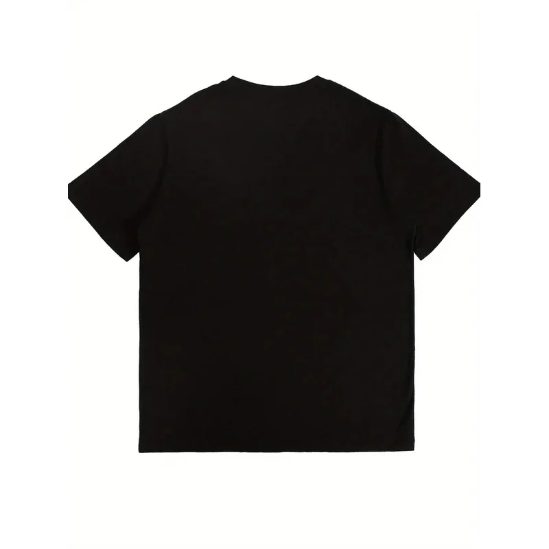 2025 ADHD Awareness Men's Black Short Sleeve T-Shirt Comfortable Crew Neck Regular Fit Casual Wear