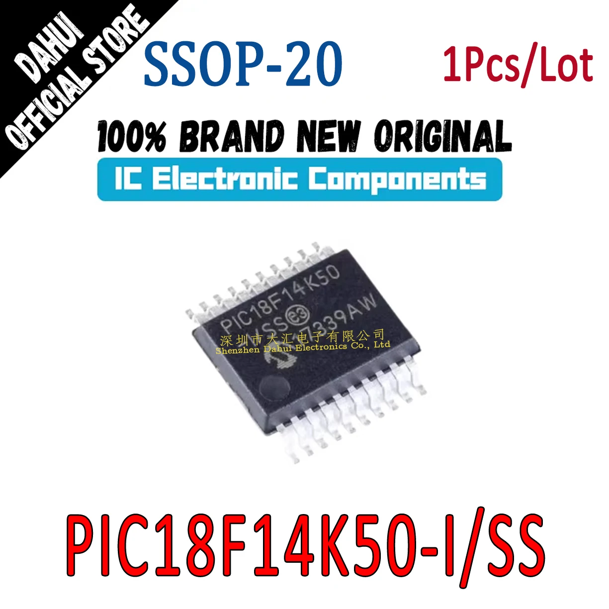 

PIC18F14K50-I/SS PIC18F14K50 I SS SSOP-20 Microcontroller chip IC new original