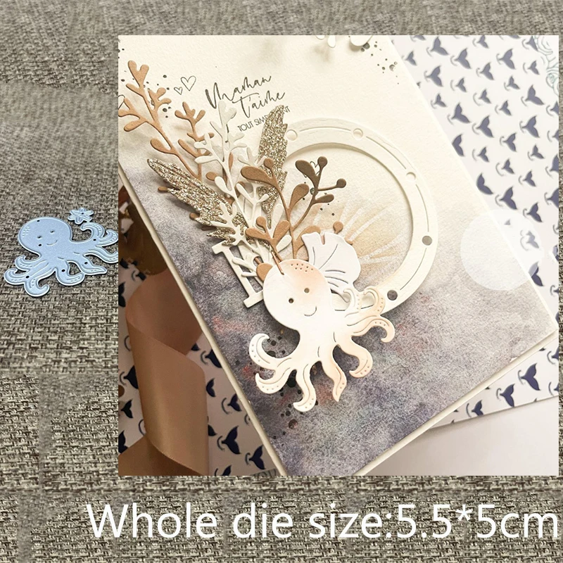 XLDesign Craft Metal stencil mold Cutting Die cute octopus decoration scrapbook die cut Album Paper Card Craft Embossing