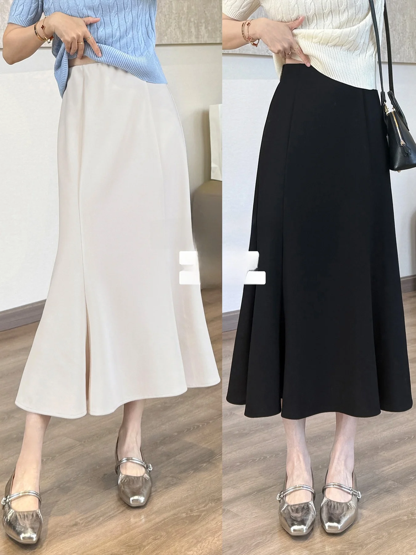 

Легкая эластичная юбка-русалка от Liang Xiaoliu с гладким силуэтом и высокой эластичностью, идеально подходящая для женщин.