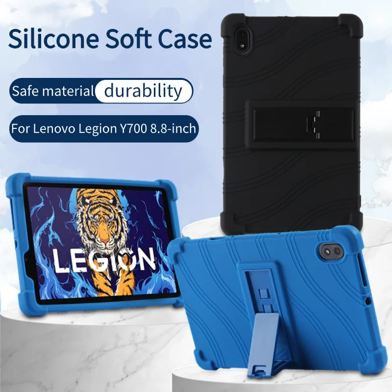 Silicon Cover with Kickstand For Funda Lenovo Legion Y700 Case 8.8