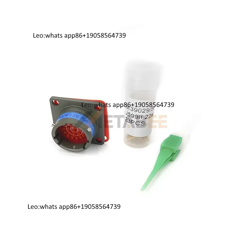 MS27508E-12B35P 66 Pin Male Circular Connector MS27508E12B35P Low Profile Bayonet Rear Box Mount Receptacle view 2