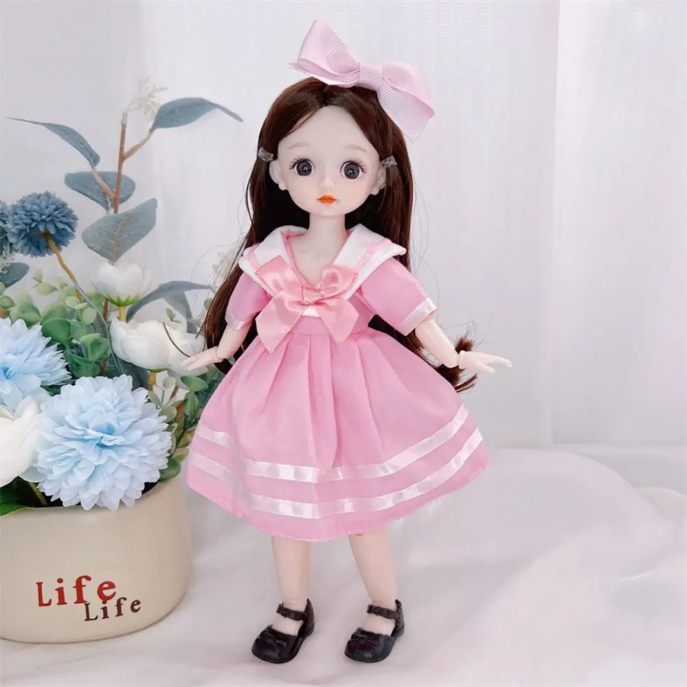 

20 Joints 1/8 30CM BJD Doll Multi-joint Doll 3D Simulation Eyes Cute BJD Doll Princess Doll Pink Blue Fashion Clothes BJD Doll