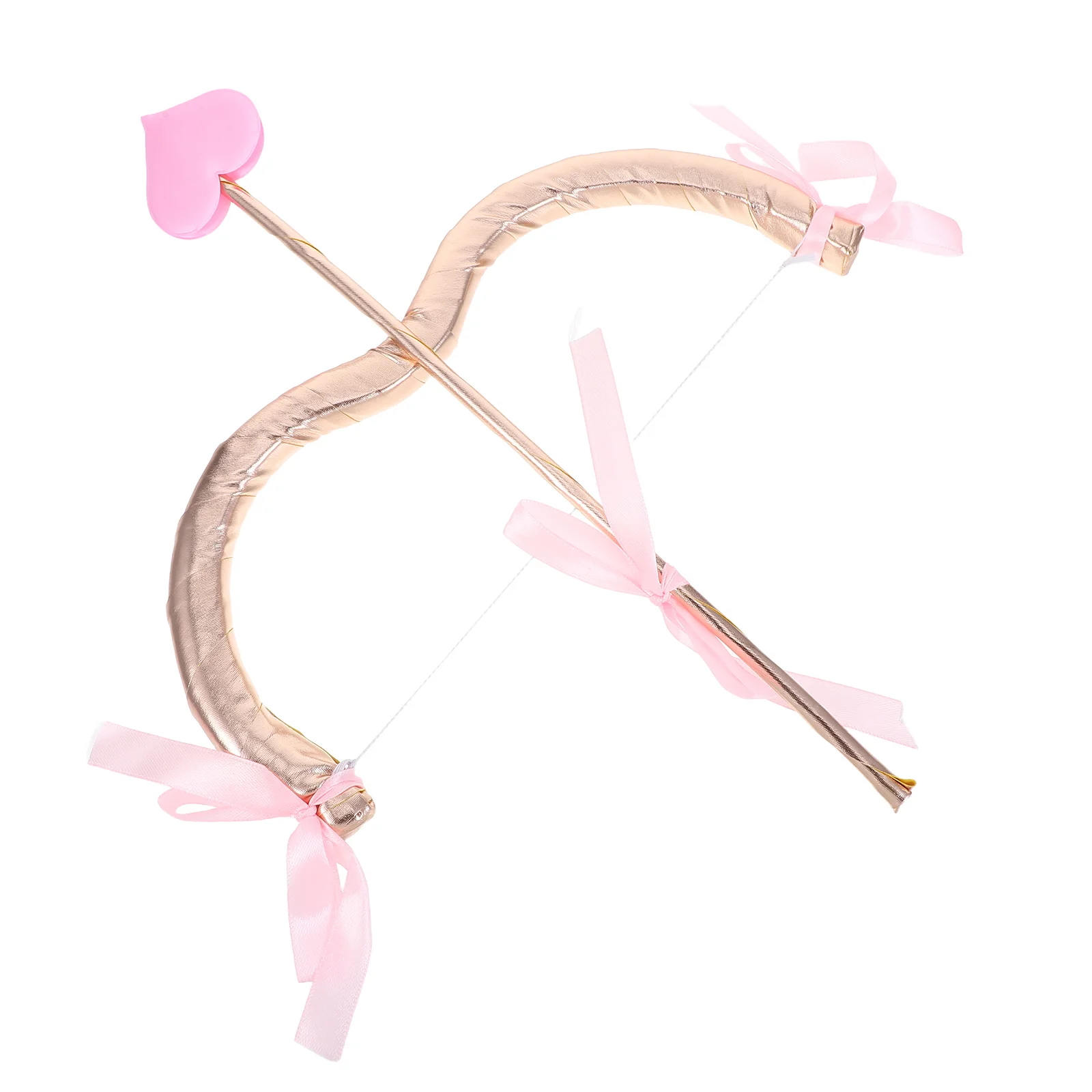 

Heart-Shaped Cupid Arrows and Lightweight Bow Prop for Valentine's Day Costume Wedding Party Favor Adult Cosplay Accessory