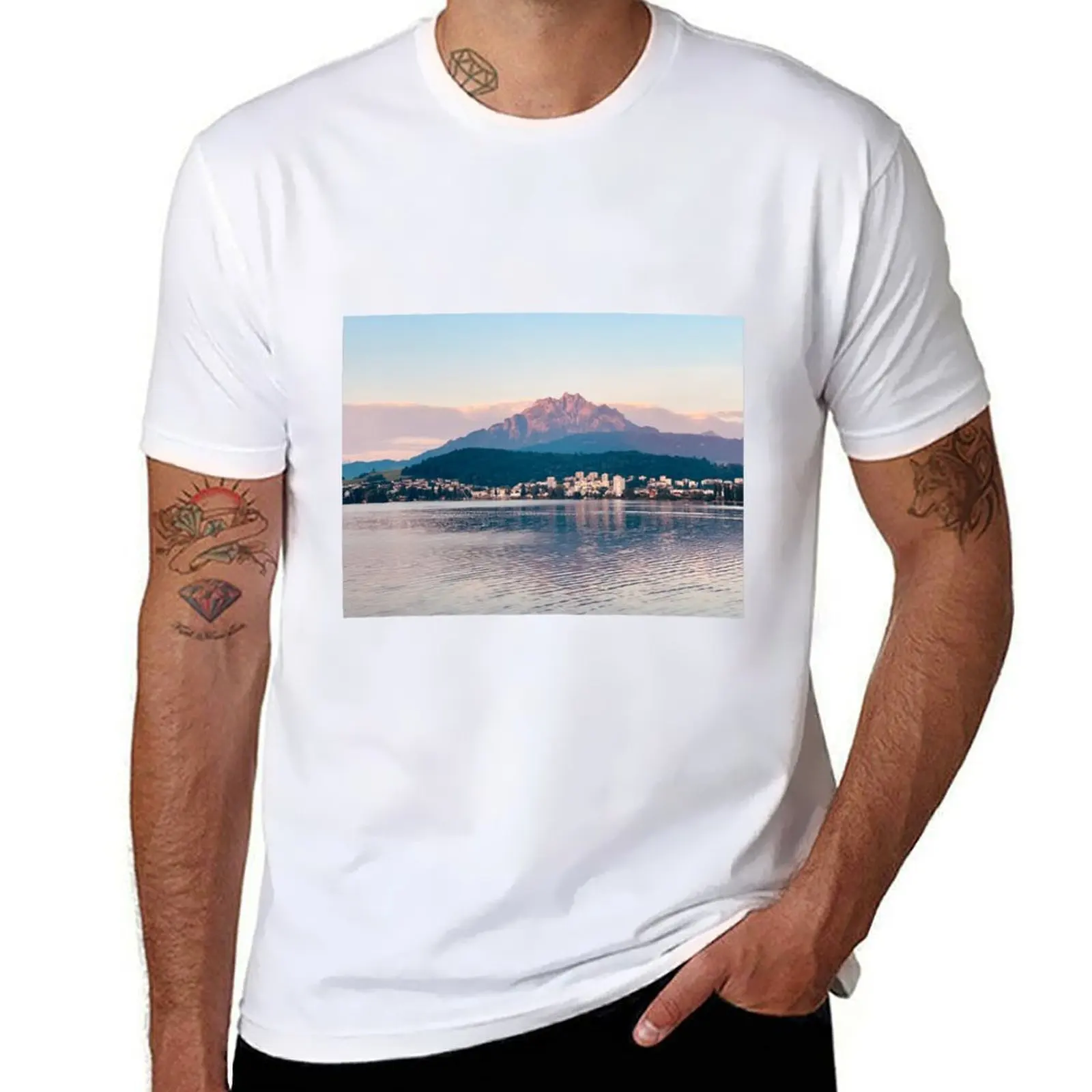 

Mount Pilatus luzern T-Shirt man graphic t shirt man t shirt luxury T-Shirt